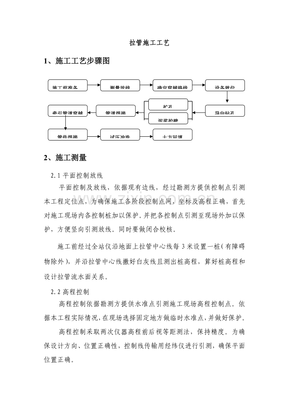 拉管综合标准施工基础工艺.docx_第1页