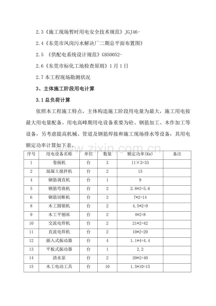 凤岗污水处理厂二期临时用电专项方案.doc_第2页