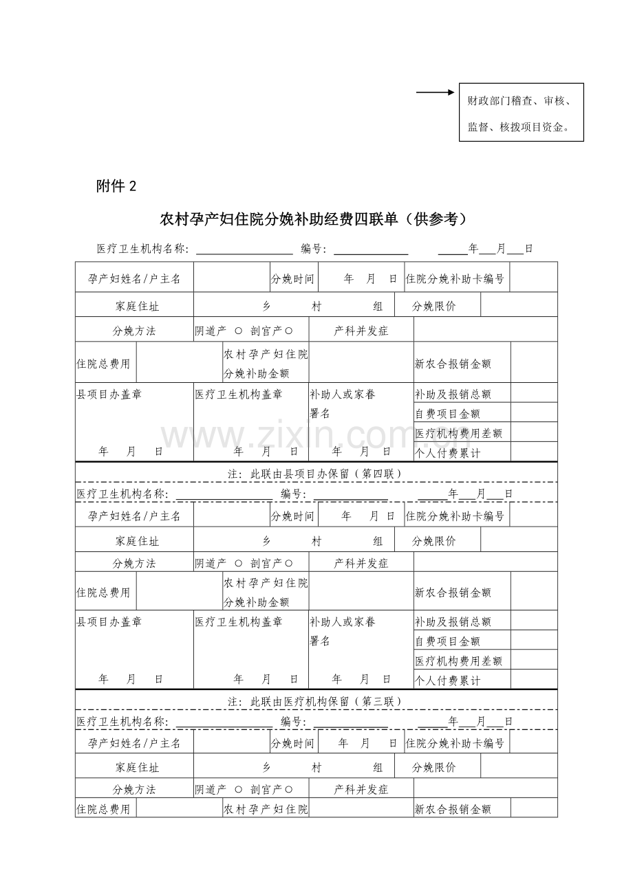 农村孕产妇住院分娩补助流程示意图模板.doc_第2页