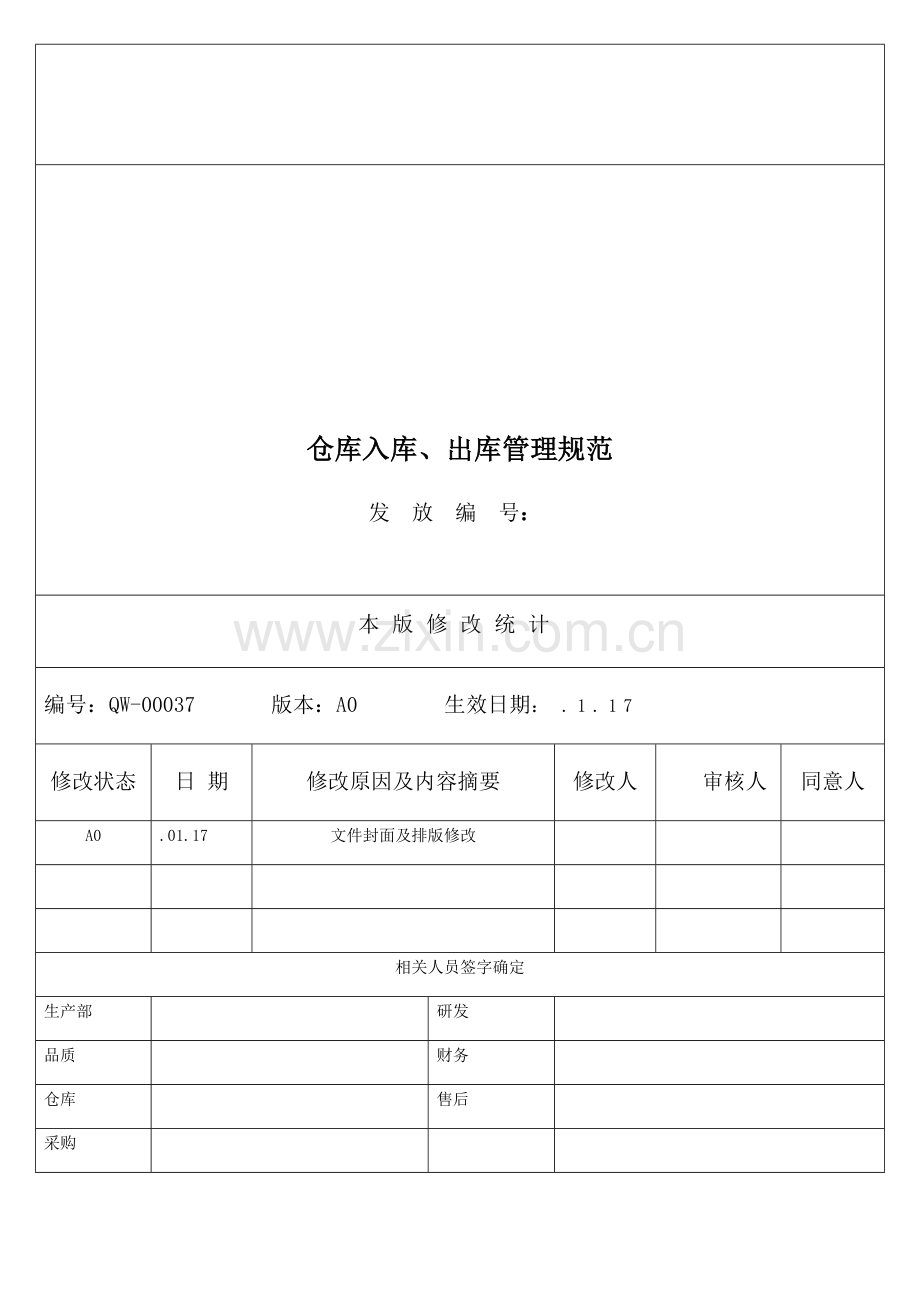 仓库入库出库管理综合规范.docx_第1页