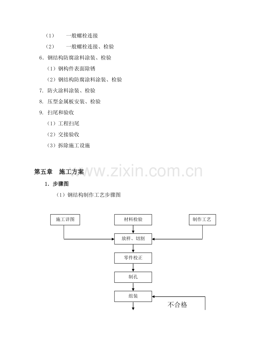 钢结构厂房施工组织设计模板样本.doc_第3页