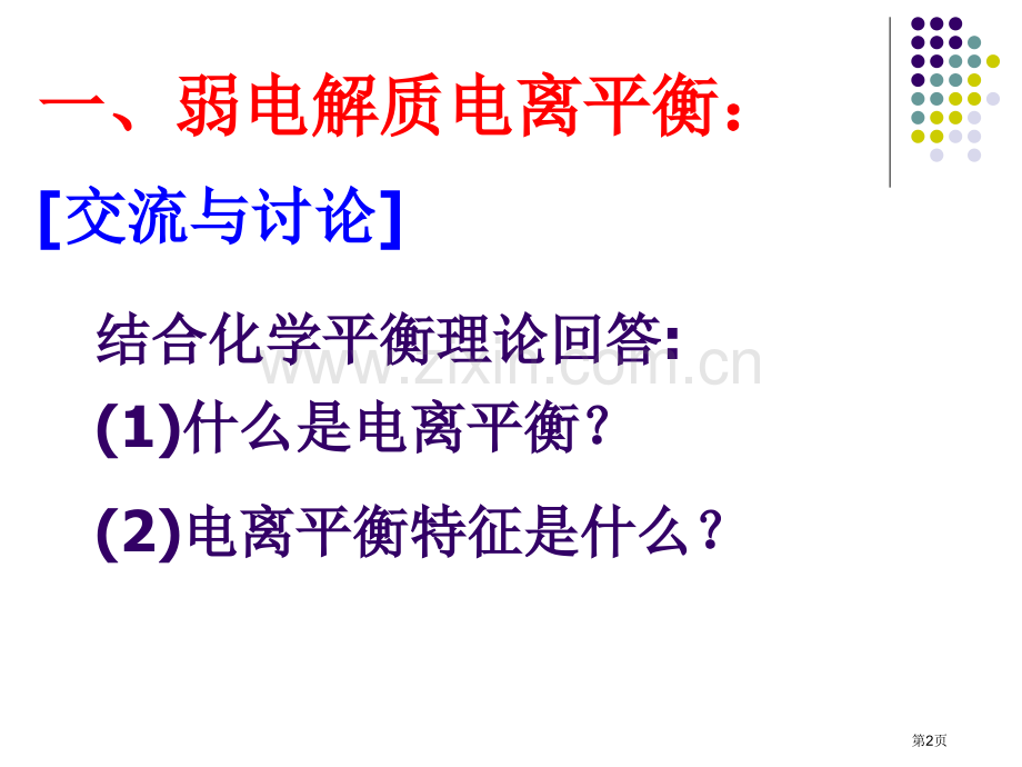 化学弱电解质的电离平衡苏教版选修4省公共课一等奖全国赛课获奖课件.pptx_第2页