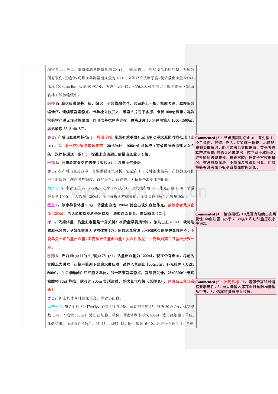 产后大出血患者时应急专题预案演练记录.doc_第2页