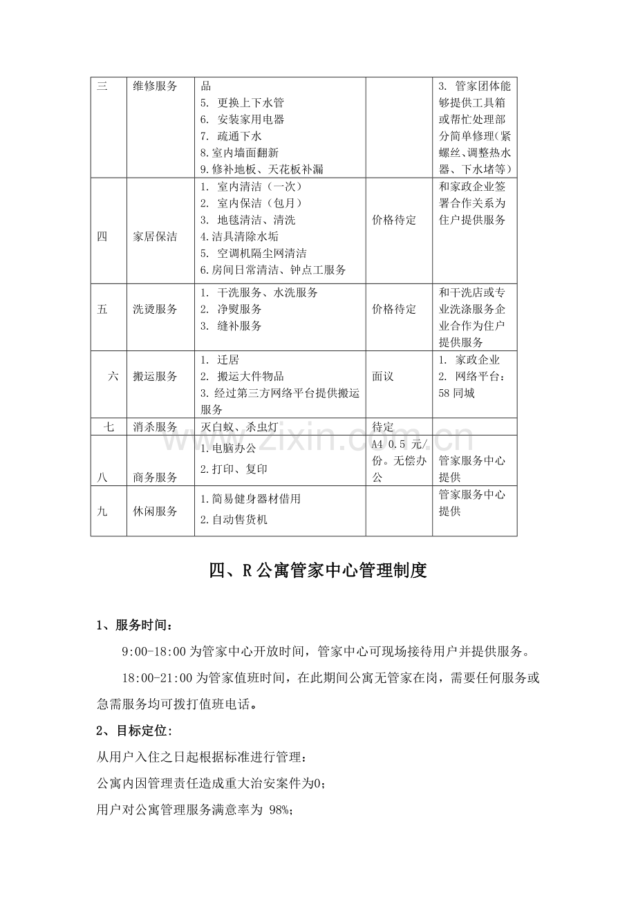 R公寓服务管理专项方案zuizhong.doc_第3页