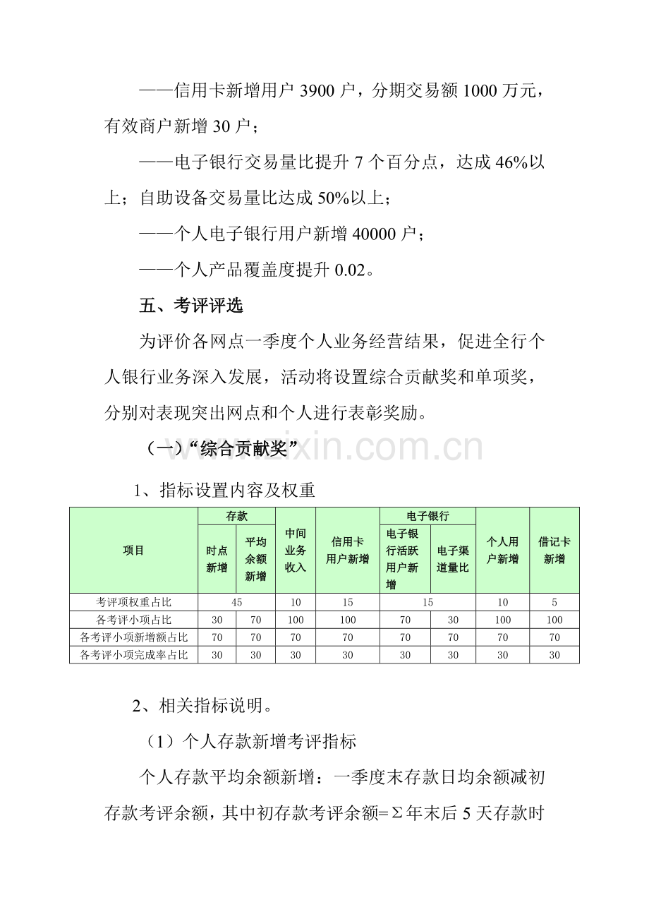 个人银行业务旺季营销活动专项方案.doc_第2页