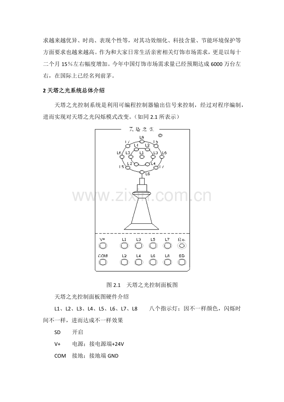 plc专业课程设计天塔之光.docx_第2页