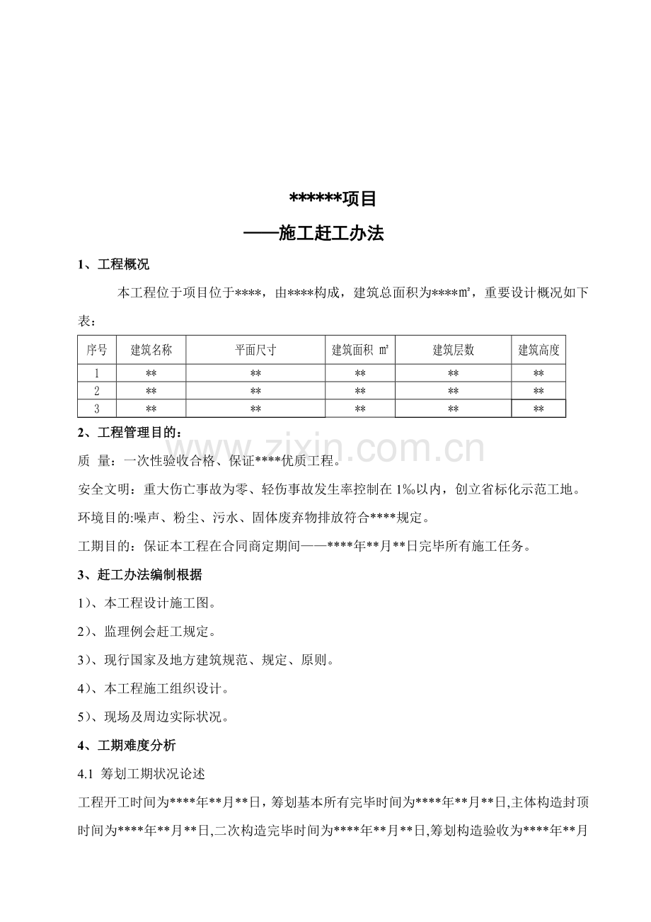 建筑工程综合项目工程赶工专项措施专项方案.doc_第3页