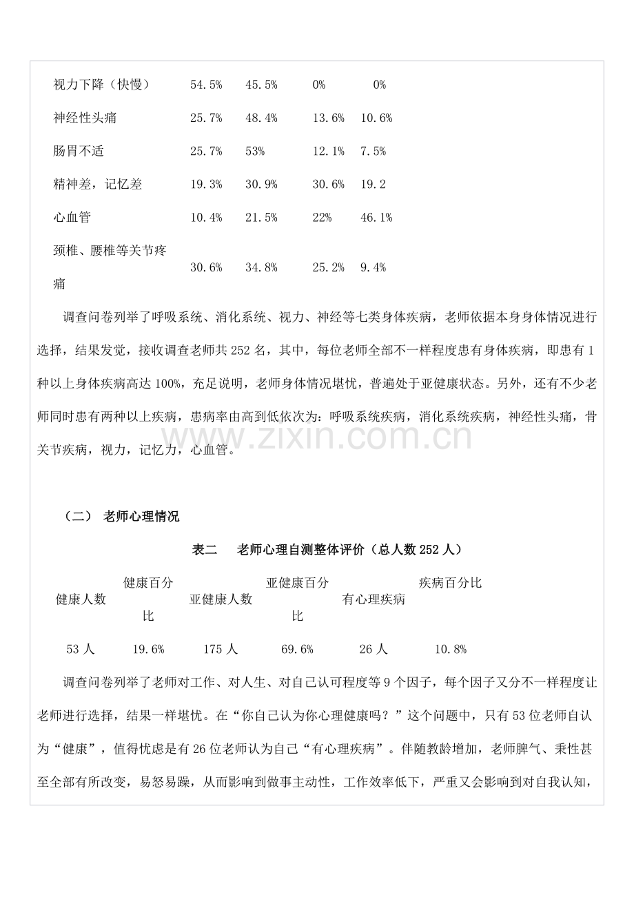 中学教师健康状况调查研究报告.doc_第2页