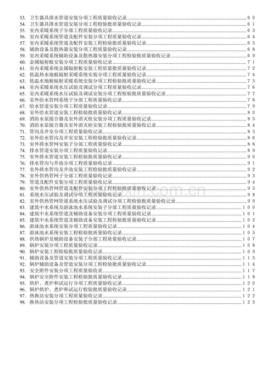 建筑给排水及采暖工程竣工验收表格大全模版.doc_第2页