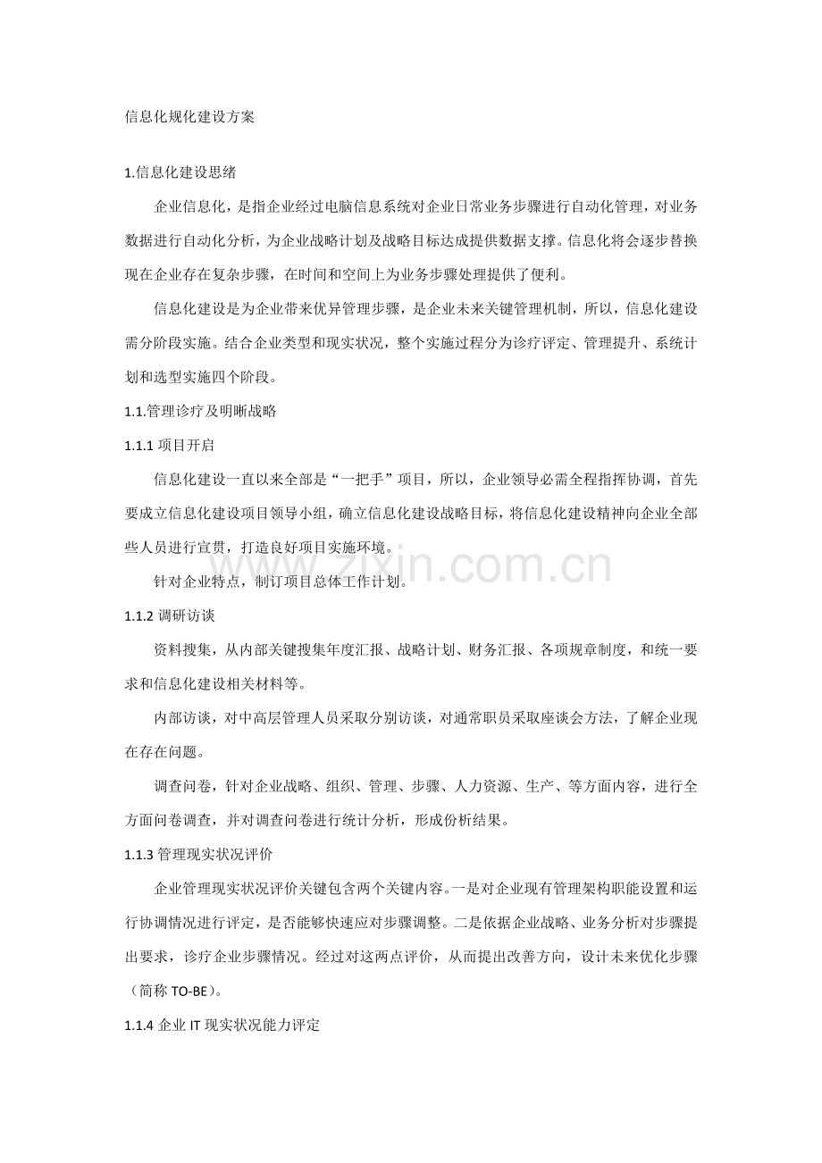 信息化规化建设专业方案.docx_第1页