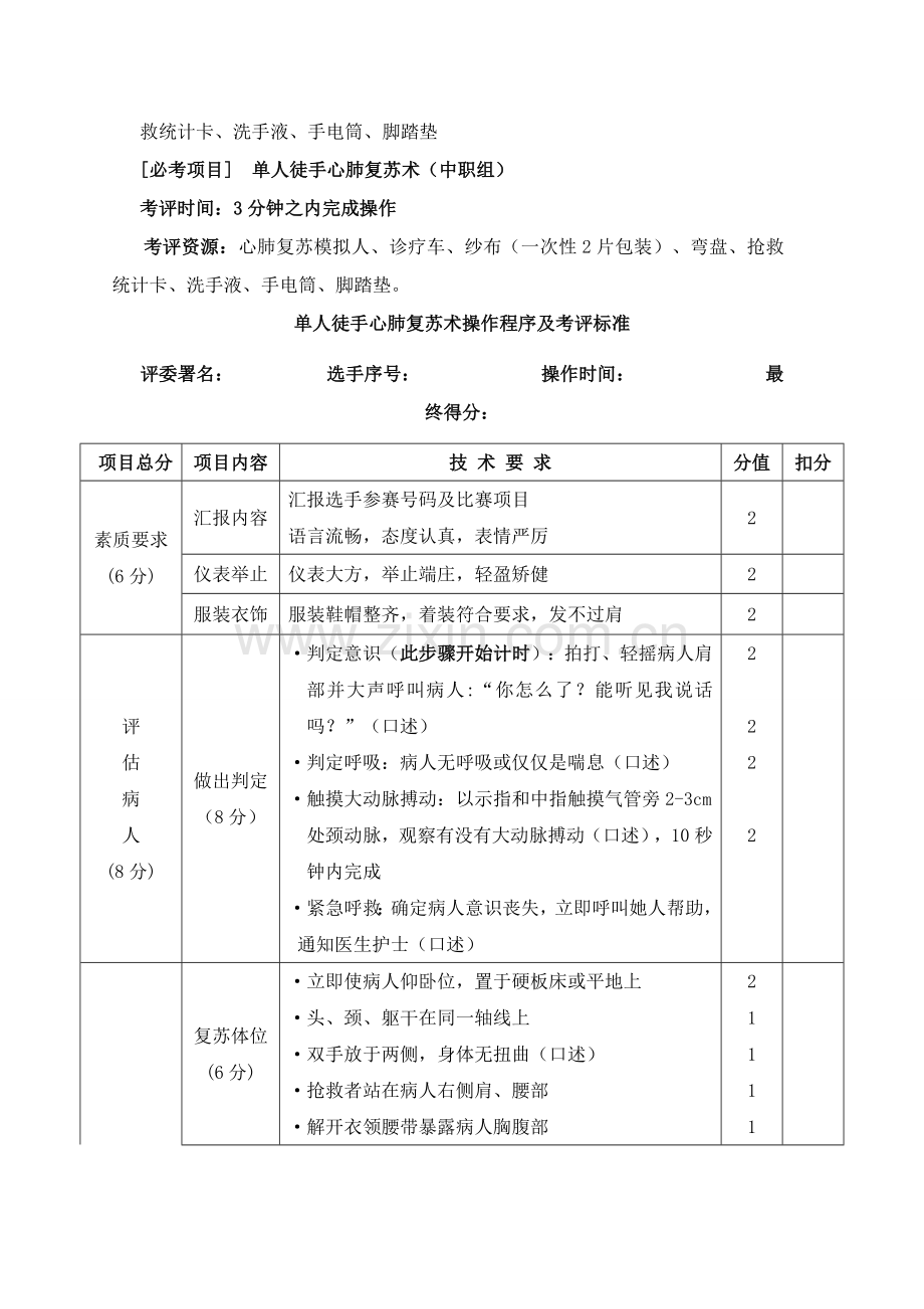 心肺复苏活动专项方案.doc_第2页