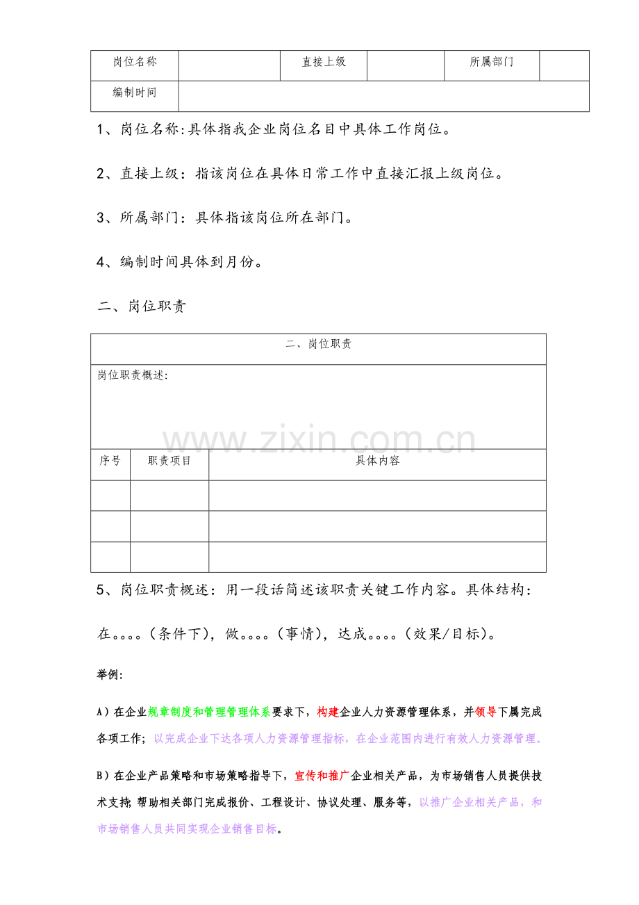 岗位说明指导书编写基础手册人力资源部为例.docx_第3页