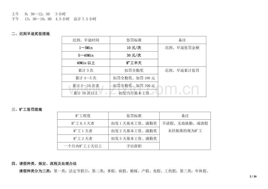 教育公司规章制度范本.doc_第2页