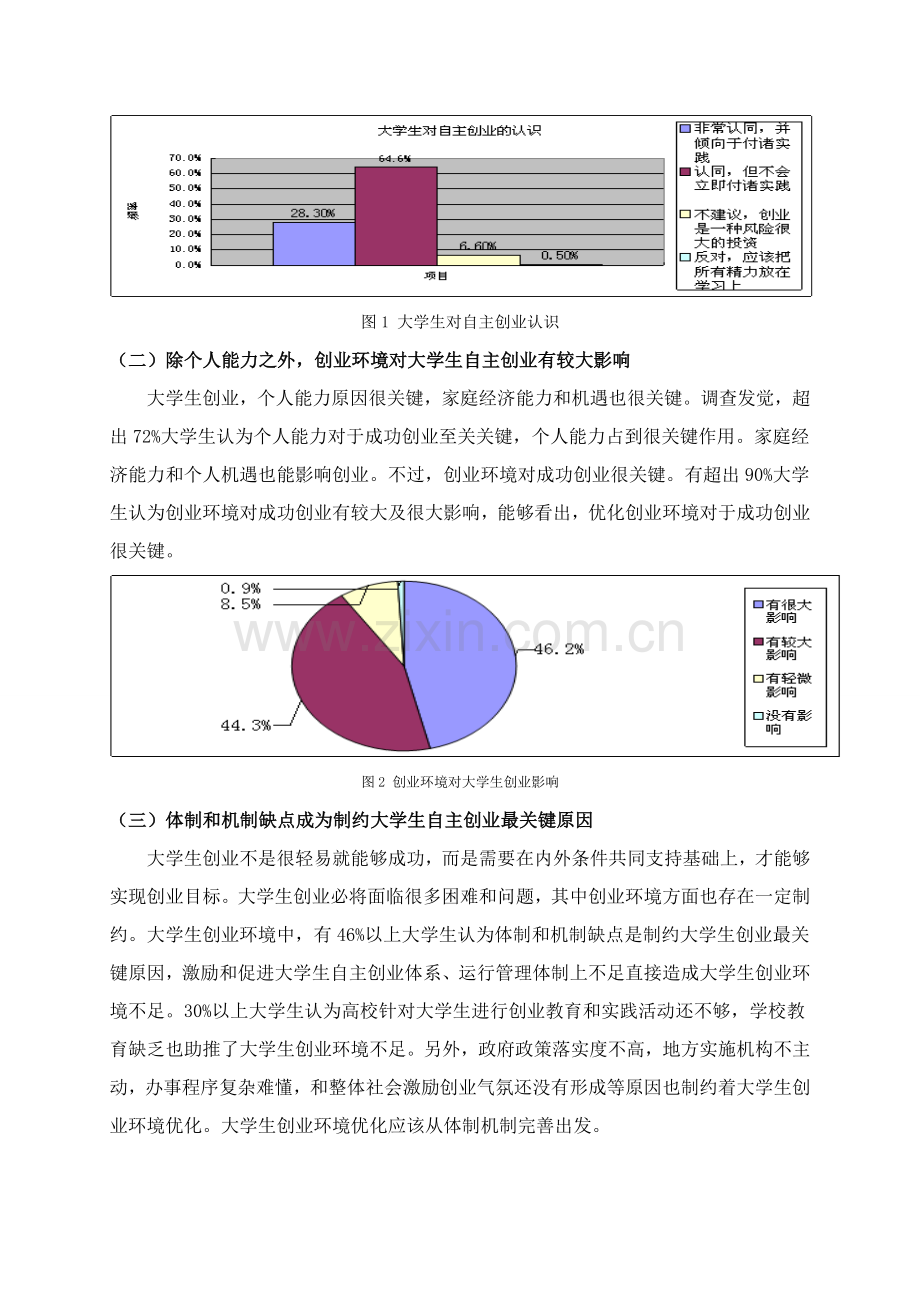 当前我国大学生自主创业环境现状及优化对策调查分析报告.doc_第3页