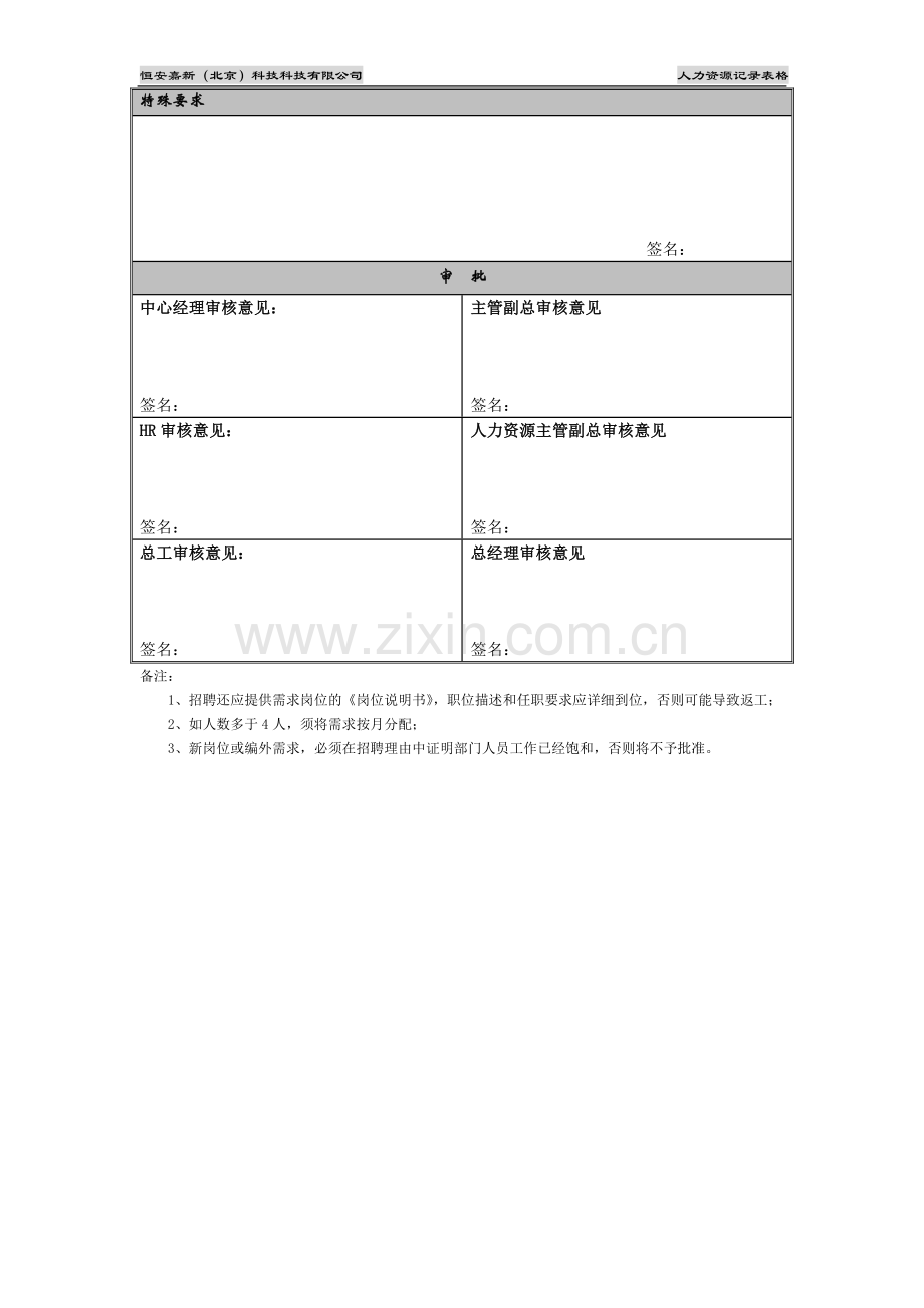 招聘需求申报表.doc_第2页