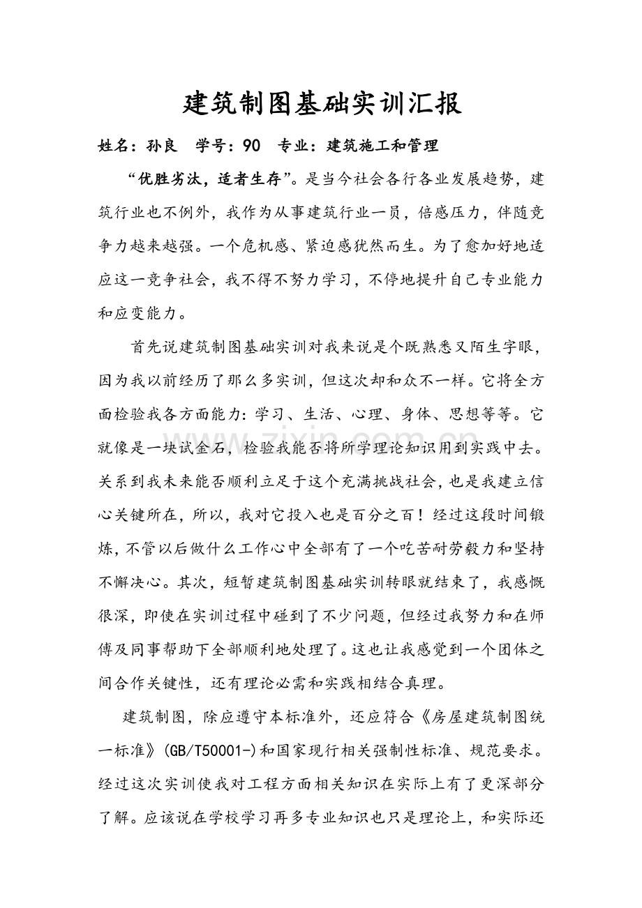 建筑工程制图基础实训总结报告.doc_第2页