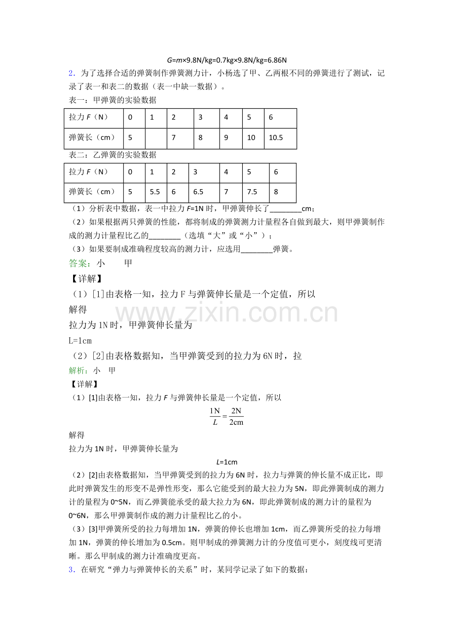 物理八年级下册物理实验题试卷综合测试(Word版含答案).doc_第2页