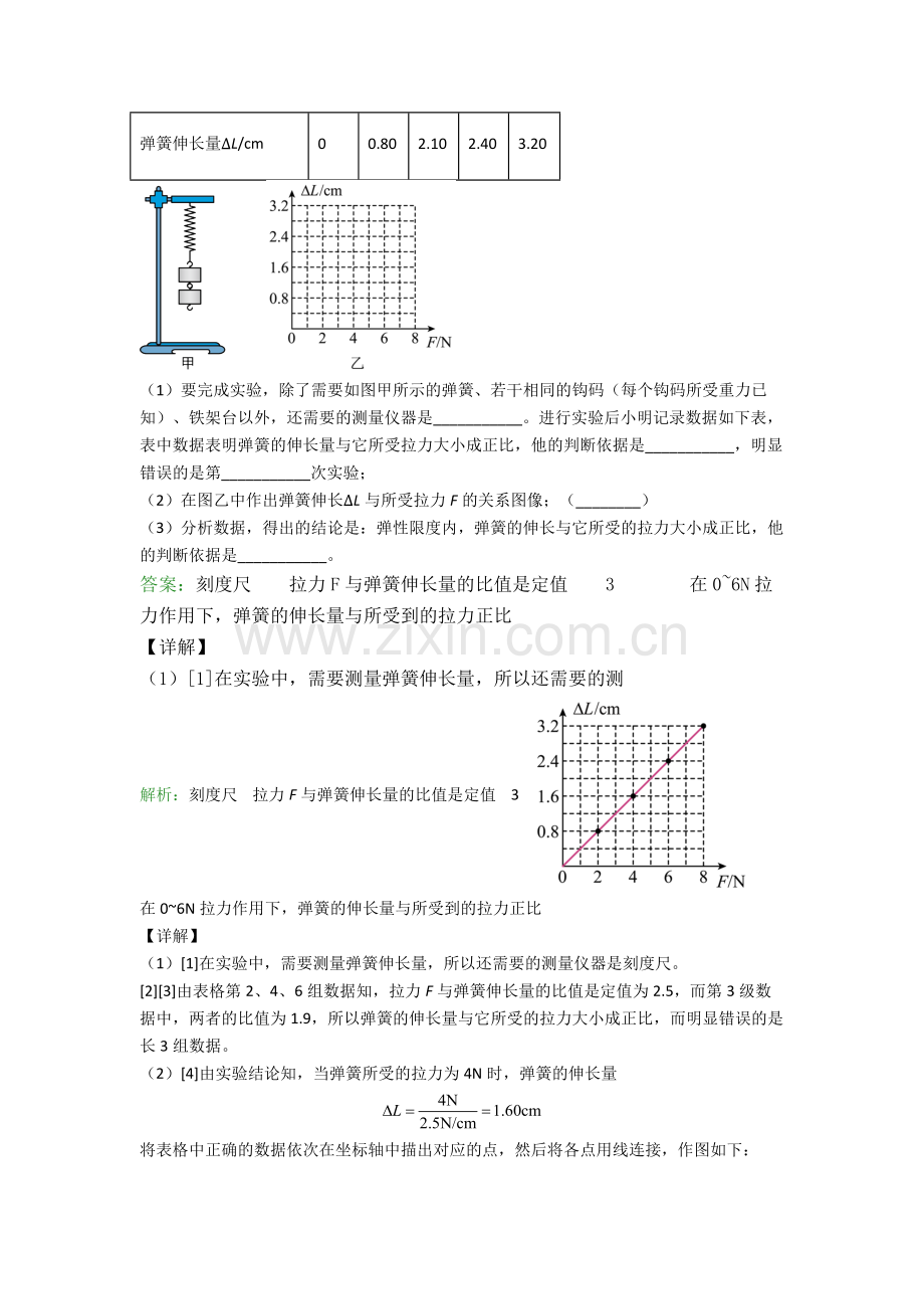 八年级物理下册实验题试卷检测(提高-Word版含解析).doc_第3页