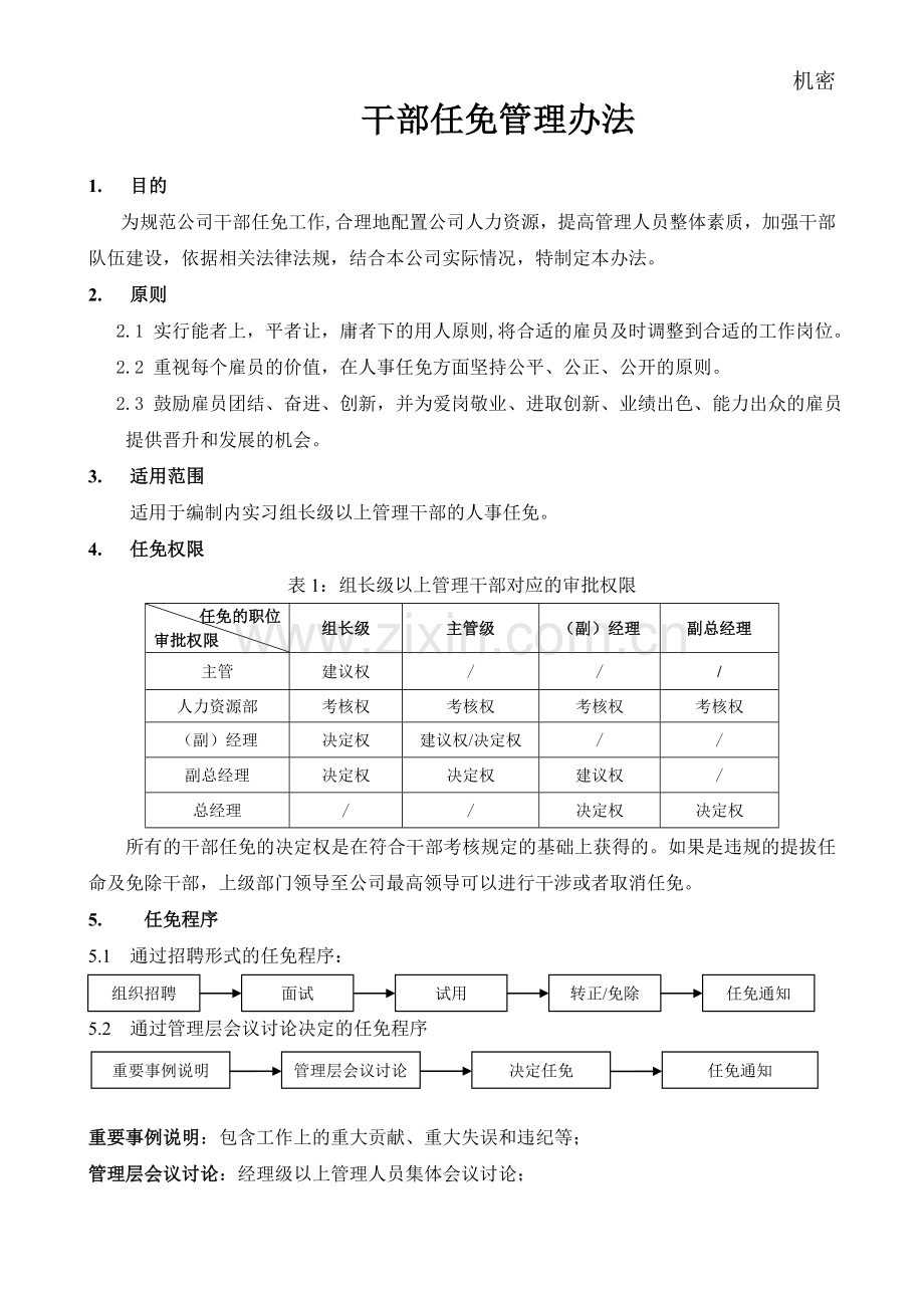 干部任免管理办法.doc_第1页