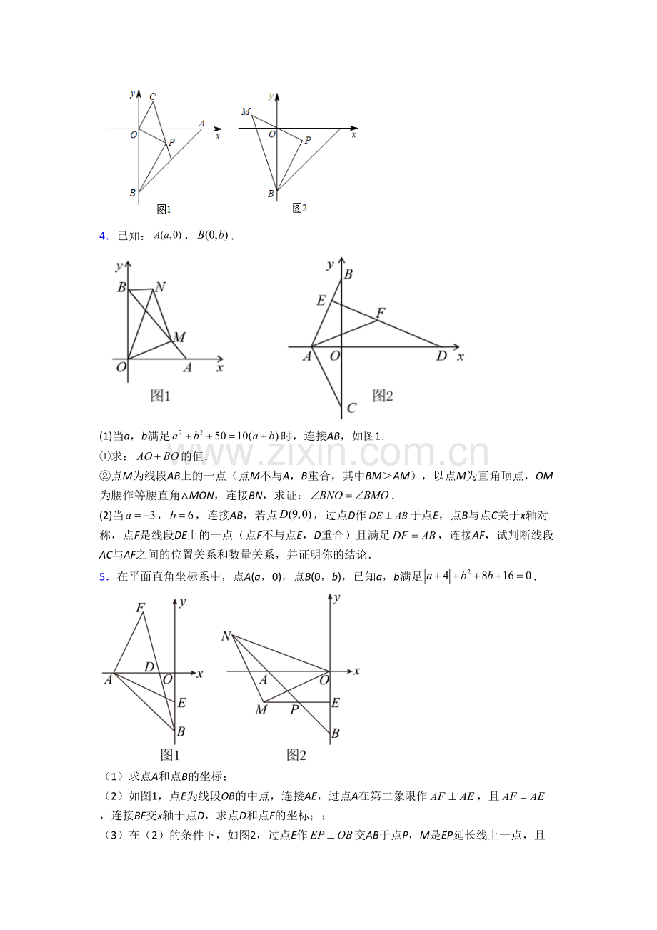 初二数学上册压轴题强化检测试卷含解析(一).doc_第2页