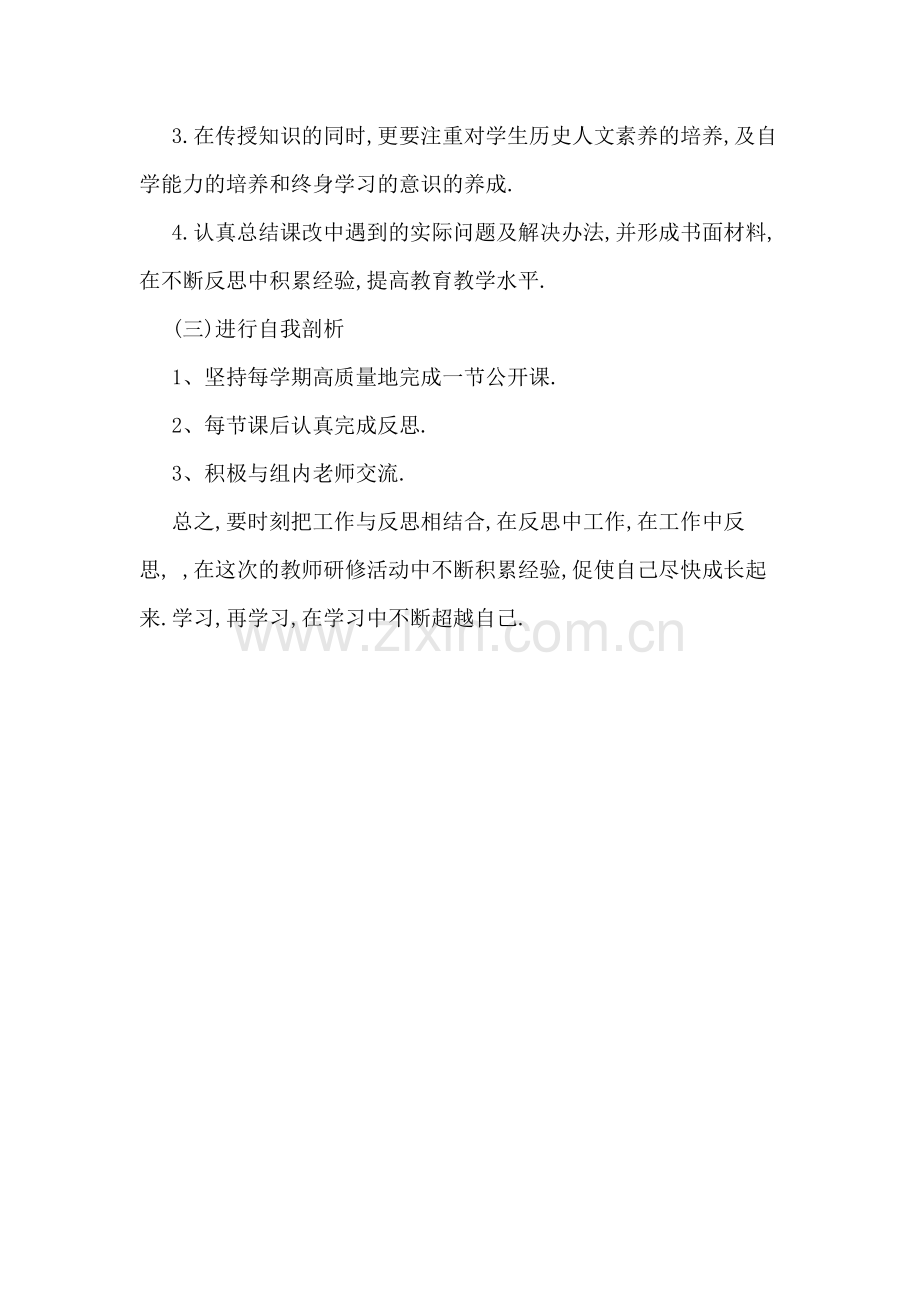 初中历史研修计划.docx_第3页