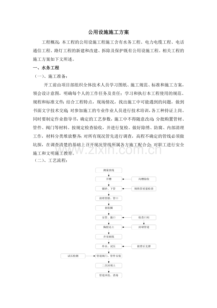 公用设施施工方案.doc_第1页