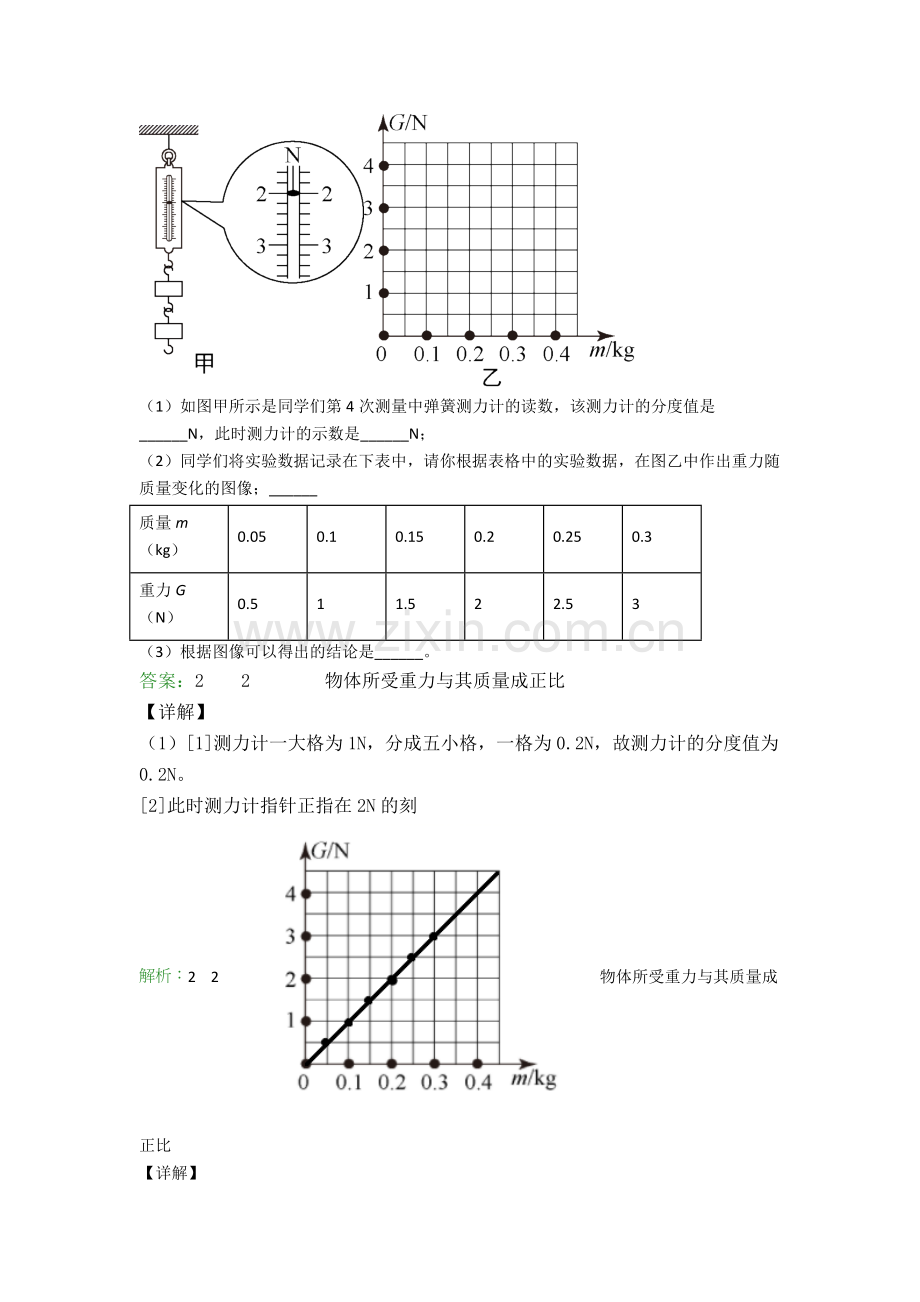 八年级下册物理实验题试卷模拟练习卷(Word版含解析).doc_第2页