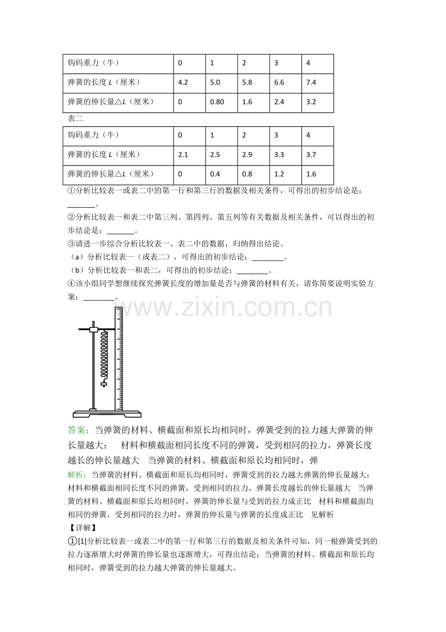 人教版八年级下册物理怀化物理实验题试卷综合测试(Word版含答案).doc_第2页