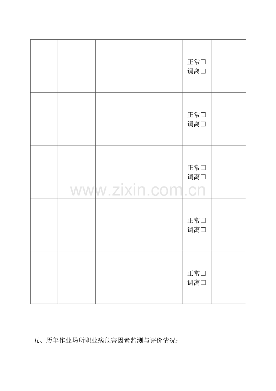 化验岗位职业健康监护档案.doc_第3页