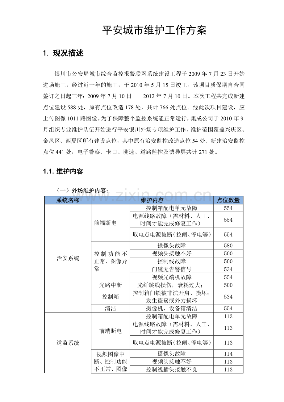 平安城市维护方案.doc_第1页