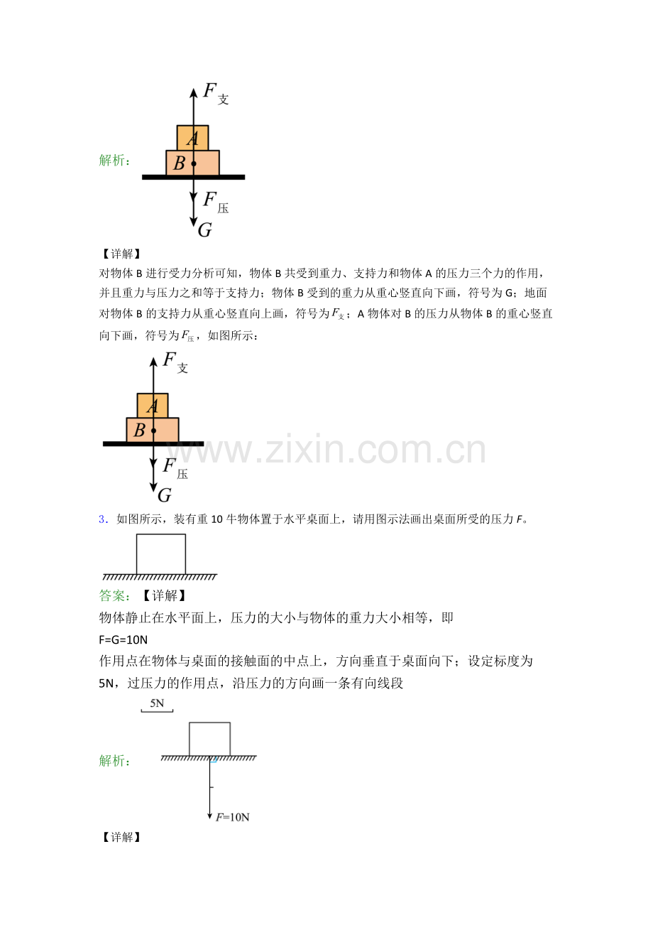 人教版物理八年级下册物理作图题试卷达标检测(Word版含解析).doc_第2页