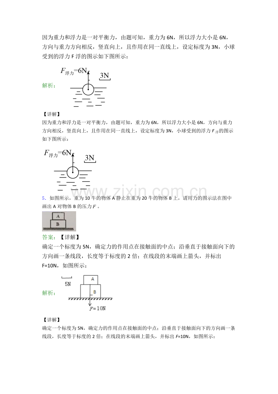 人教版八年级下册物理十堰物理作图题试卷培优测试卷.doc_第3页