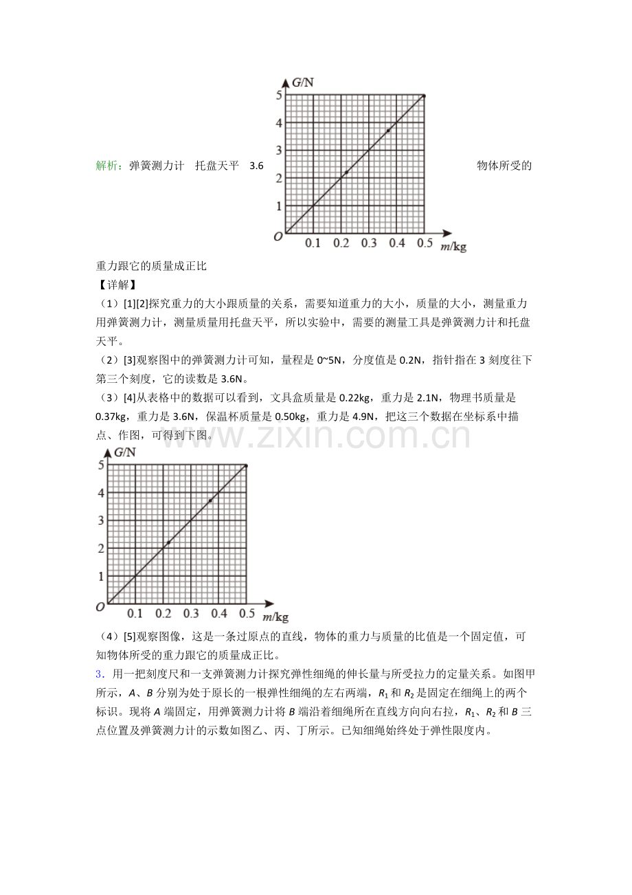 人教版八年级物理下册实验题试卷专题练习(word版.doc_第3页