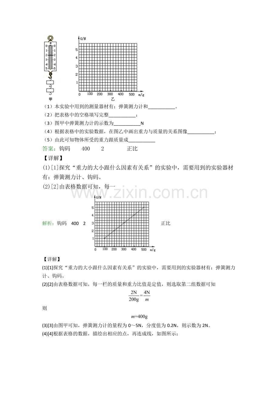 人教版八年级下册物理实验题试卷培优测试卷(1).doc_第3页