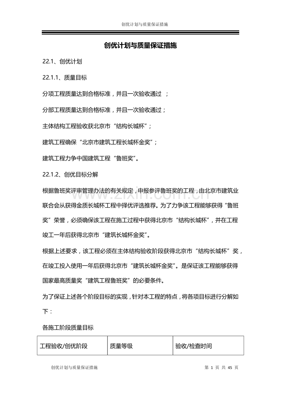 创优计划与质量保证措施.docx_第1页