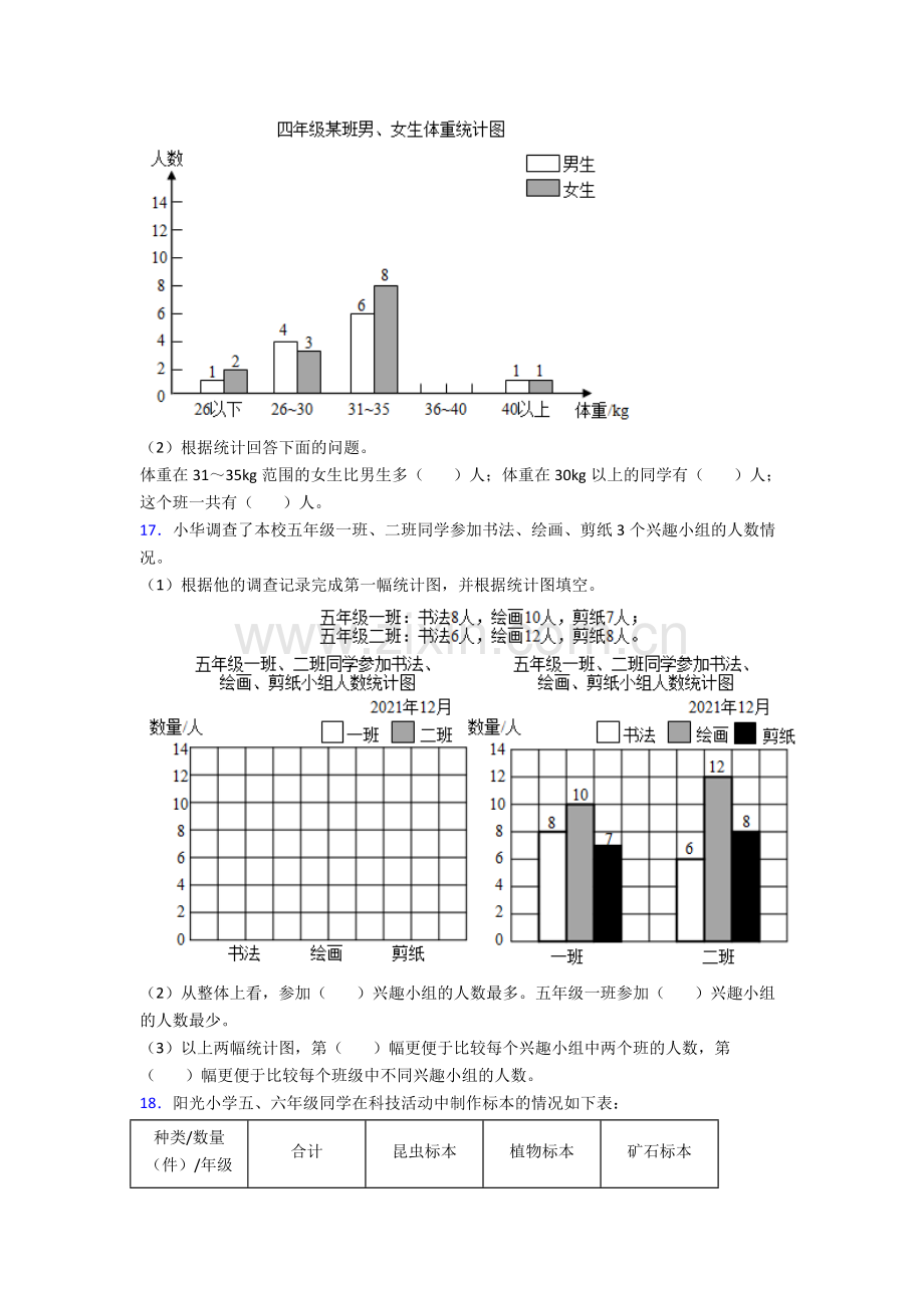 人教小学四年级下册数学期末解答测试及答案优秀.doc_第3页