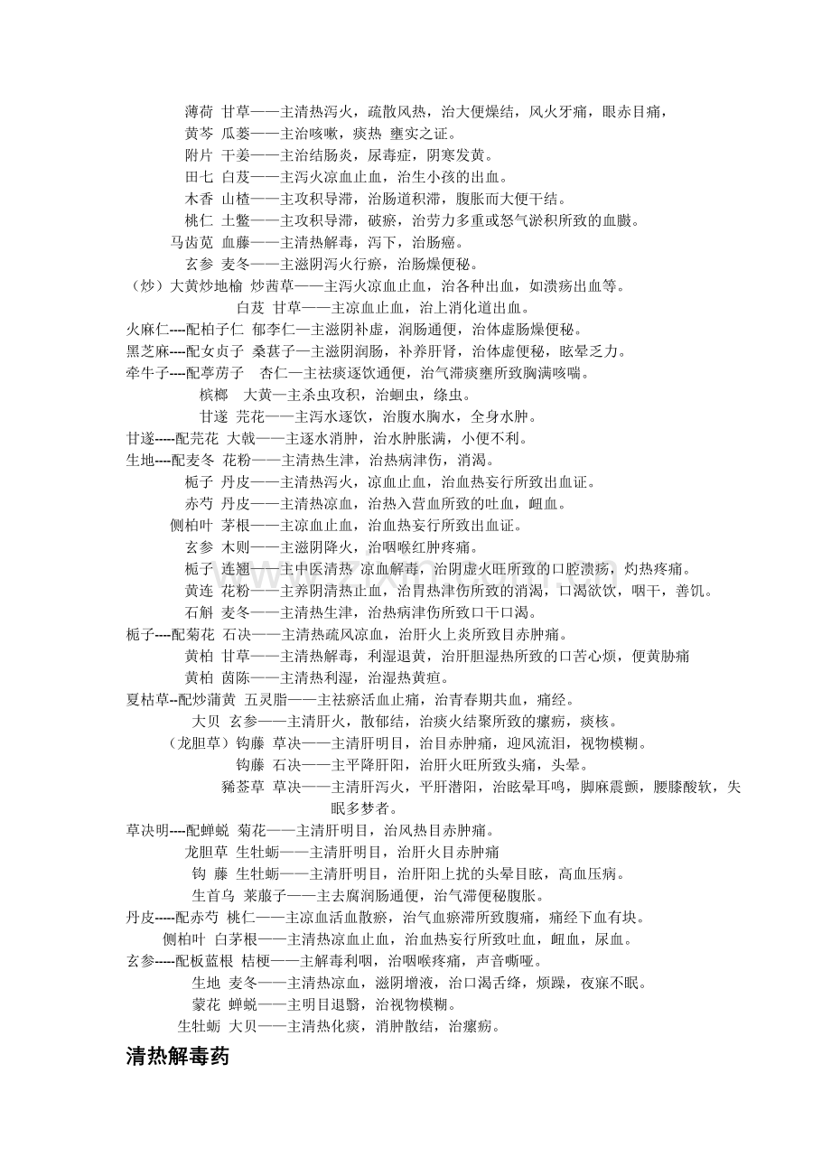 常用中药配伍及功效.docx_第3页