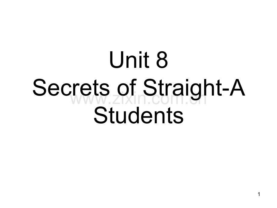 综合英语Secrets-of-StraightA-Students.ppt_第1页