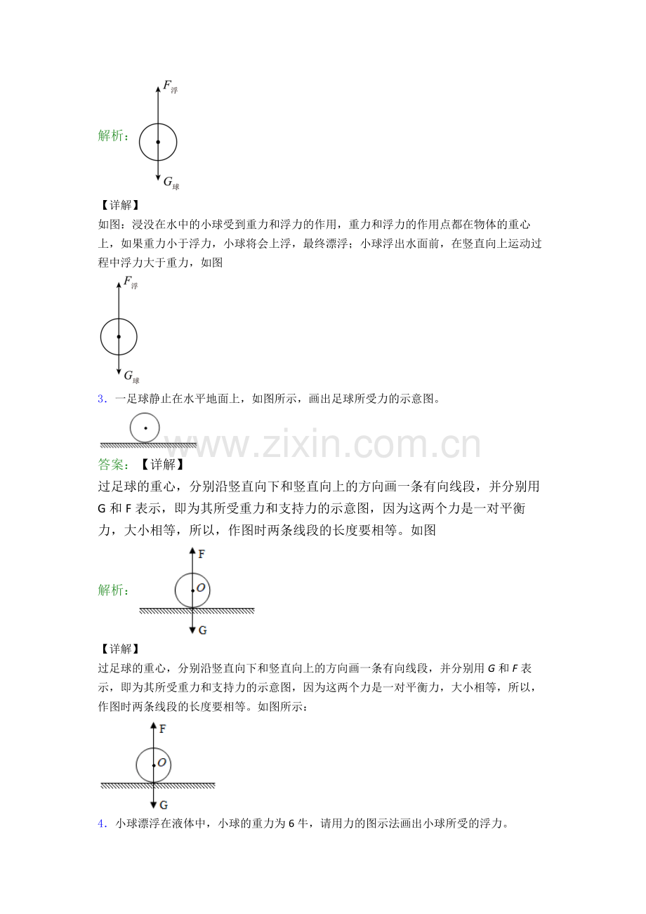 人教版八年级下册物理作图题试卷测试卷(含答案解析).doc_第2页