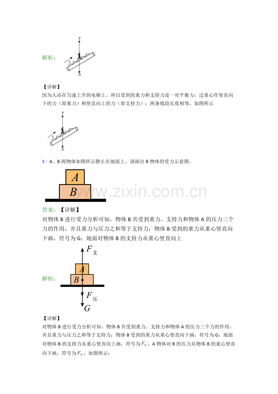 八年级下册物理作图题试卷检测题(Word版含答案).doc_第2页