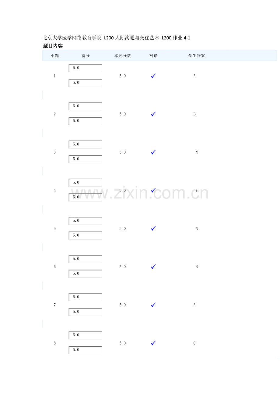 北京大学医学网络教育学院-L200人际沟通与交往艺术-L200作业4-1.docx_第1页