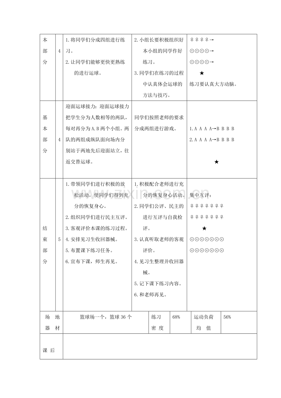 初中体育篮球教学设计---副本---副本.doc_第2页