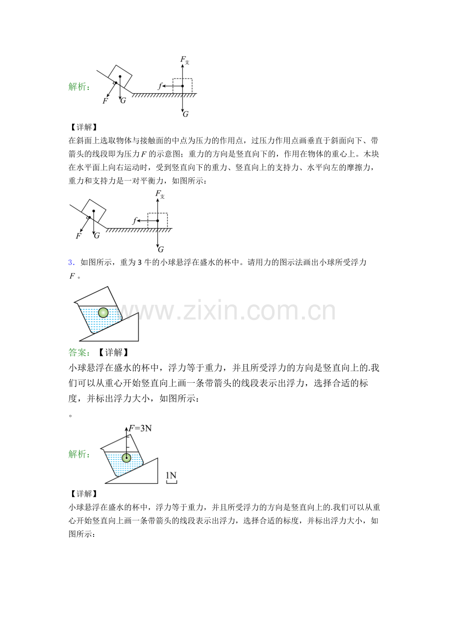 物理八年级下册物理作图题试卷综合测试(Word版含答案).doc_第2页