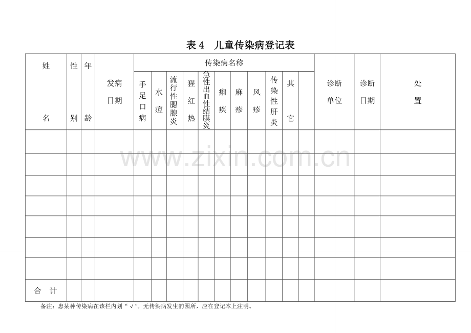 医务室(保健室)常用表格.doc_第3页