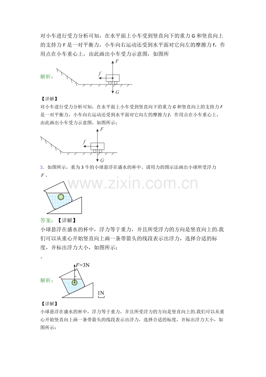 人教版八年级下册物理绍兴物理作图题试卷同步检测(Word版含答案).doc_第2页