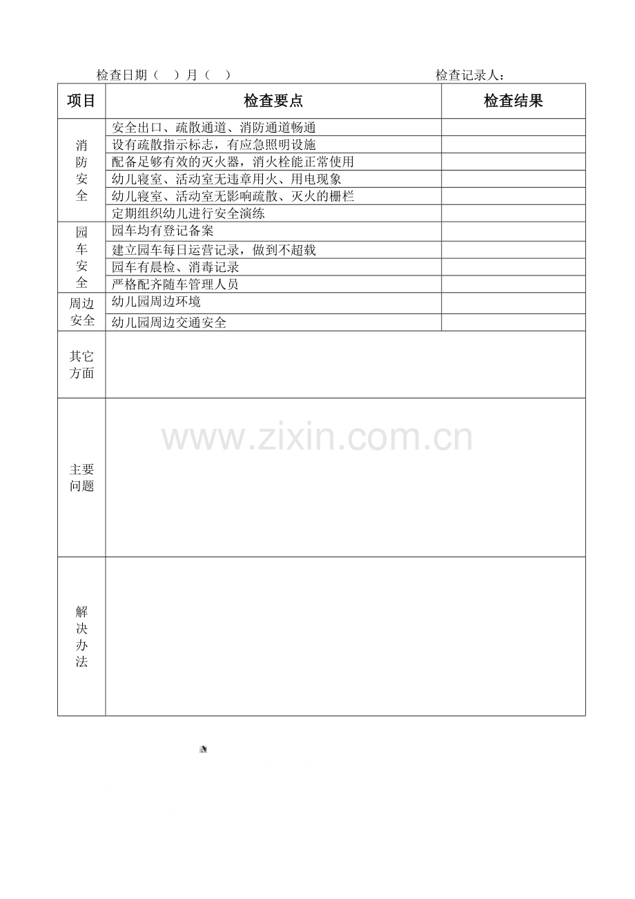 幼儿园专项安全检查记录表.doc_第2页