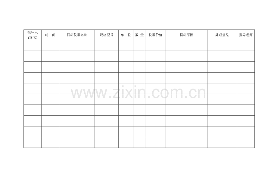 康乐小学科学仪器设备损坏登记表.doc_第3页