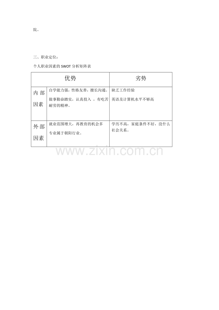 助产专业职业生涯规划.docx_第3页