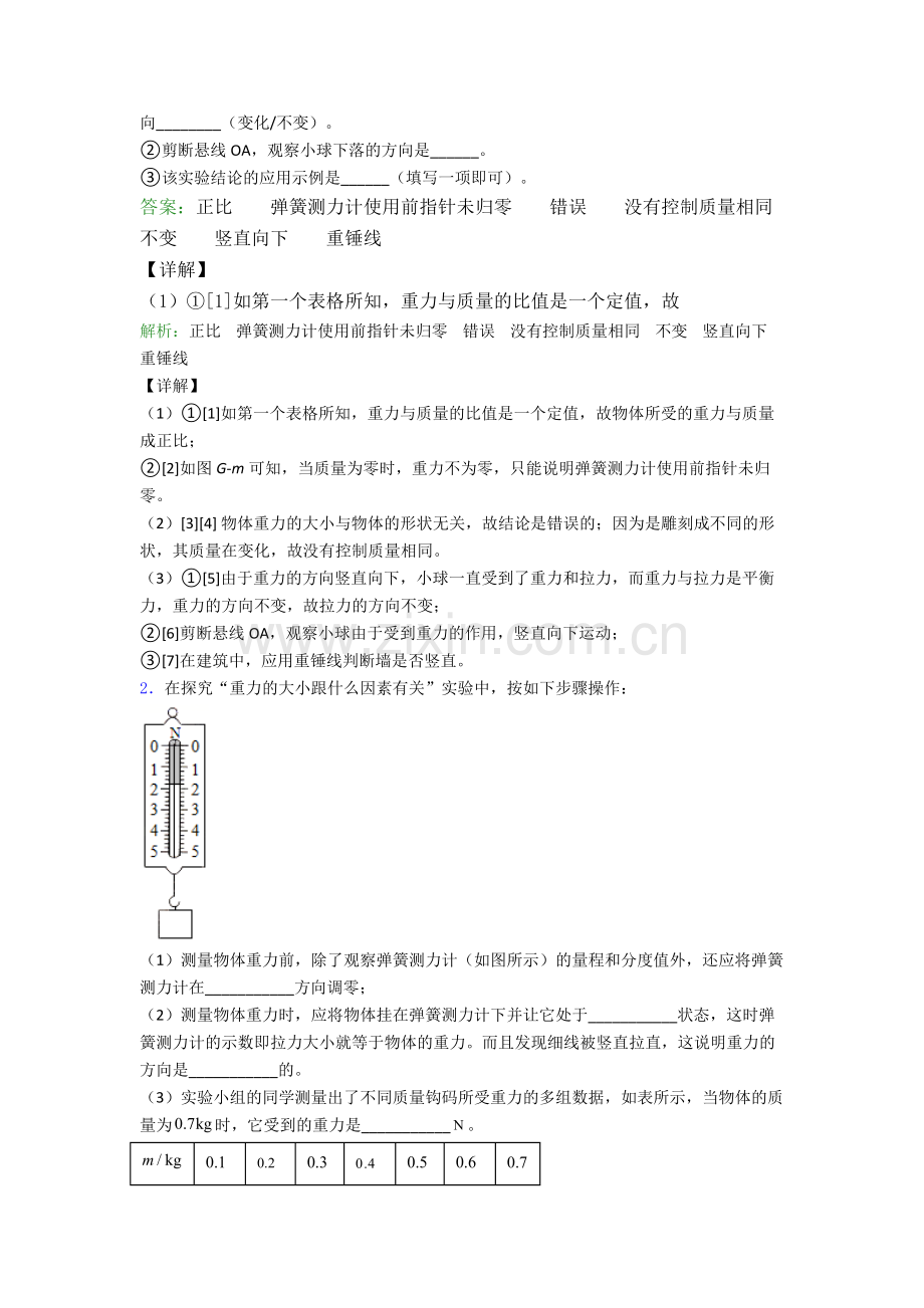 物理八年级下册物理实验题试卷(提升篇)(Word版含解析).doc_第2页