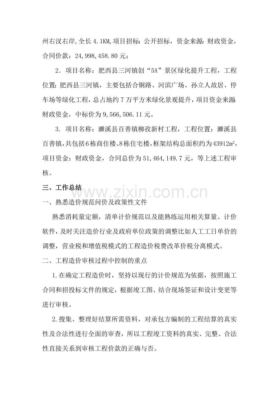 工程造价助理工程师专业技术总结.docx_第2页